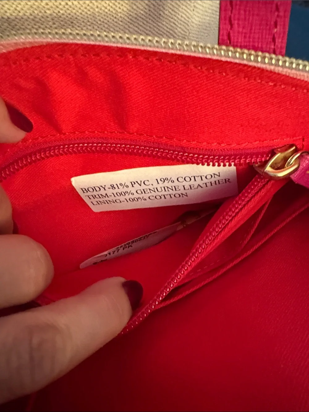 Dooney & Bourke Hot Pink Cupcake Embroidered Satchel